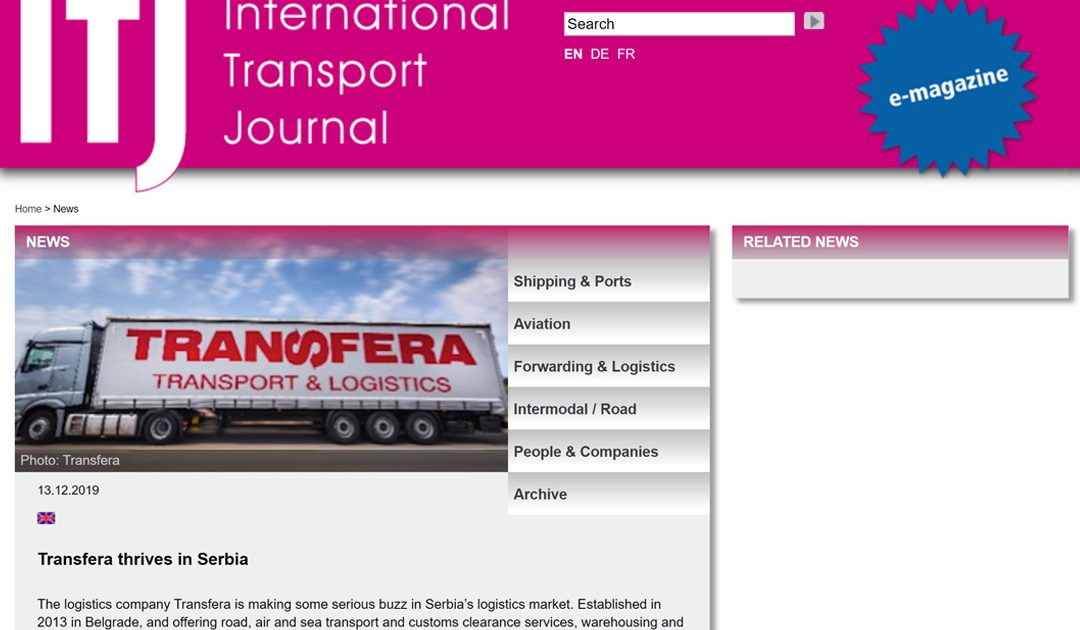 The European success format – International Transport Journal article based on the rise of Transfera